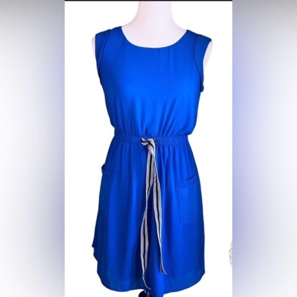 Royal Blue Cap Sleeve Dress